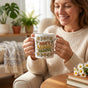 Radiant groove retro style coffee mug for mom lifestyle