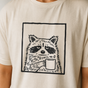 Medieval Sarcastic Raccoon Tshirt - Goblincore Faux Linocut Graphic Tee