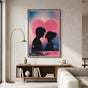 Full-scale 24x36 inch aesthetic poster styled in a minimalist US home office to highlight large format impact.