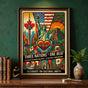 Three Nations One Beat Soccer Poster - Premium Lustre Satin Finish Wall Decor