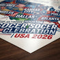 Close-up of anti-glare and fingerprint resistant lustre photo paper for sports decor