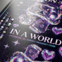 Macro photography showing the 9.5 Mil Satin paper texture and sharp inkjet print details